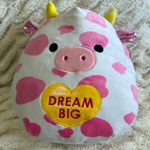 Evangelica Valentines pink cow squishmallow